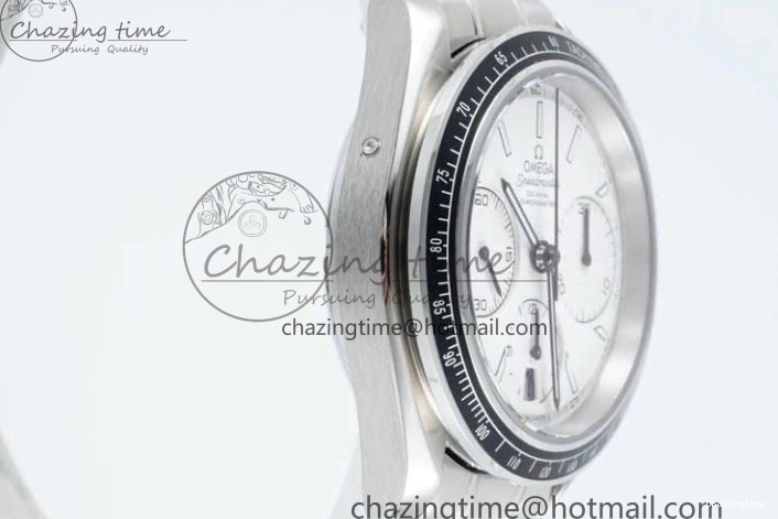 0719 Speedmaster Racing Master SS HKF Best Edition White Dial on SS Bracelet A TravelReady 7809